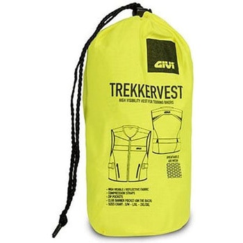 High visibility vest with reflective bands Fluo Yellow XXL/XXXL GIVI(ジビ)