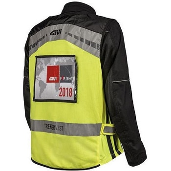 High visibility vest with reflective bands Fluo Yellow XXL/XXXL GIVI(ジビ)