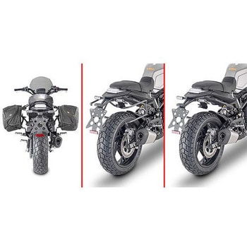 Holder REMOVEX soft side bags Benelli Leoncino 800 (22) GIVI(ジビ)