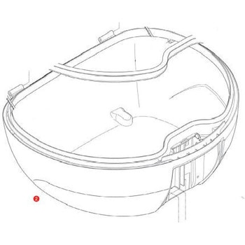 Lower case for V40NT ブラック mount GIVI(ジビ)
