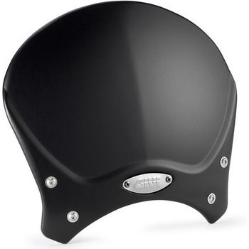 Race Cafe アルミニウム ユニバーサルスクリーン ブラック アノダイズド dim. H×W 205×265 cm 取り付けキット非付属 GIVI(ジビ)