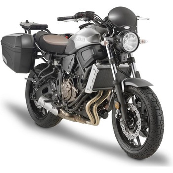 Race Cafe アルミニウム ユニバーサルスクリーン ブラック アノダイズド dim. H×W 205×265 cm 取り付けキット非付属 GIVI(ジビ)