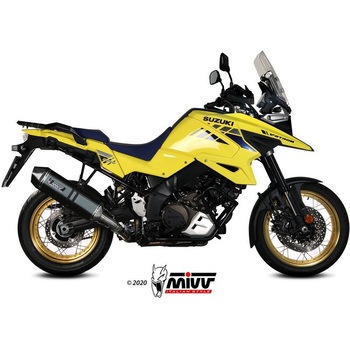 SPEED EDGE スリップ オン ブラックステンレス SUZUKI DL 1000 VSTROM (2014  2016) - MIVV (ミヴ)