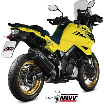 SPEED EDGE スリップ オン ブラックステンレス SUZUKI DL 1000 VSTROM (2014  2016) - MIVV (ミヴ)