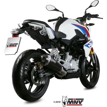 SPORT DELTA RACE Imp. compl./フルシステム 1x1 ブラックステンレス BMW G 310 R 2018 ECE 認証 (Euro4) Catalyzer is included MIVV (ミヴ)