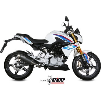 SPORT GPpro Imp. compl./フルシステム 1x1 ブラックステンレス BMW G 310 R 2018 ECE 認証 (Euro4) Catalyzer is included MIVV (ミヴ)
