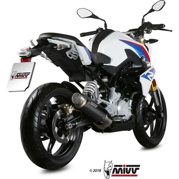 SPORT GPpro Imp. compl./フルシステム 1x1 ブラックステンレス BMW G 310 R 2018 ECE 認証 (Euro4) Catalyzer is included MIVV (ミヴ)