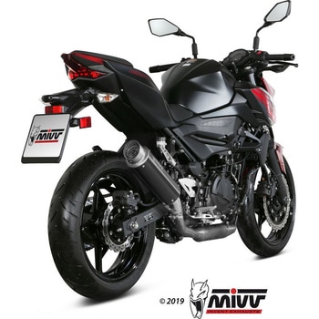 SPORT GPpro スリップオンマフラー ブラックステンレス KAWASAKI Z400 2019 ECE 認証 (Euro4) - MIVV (ミヴ)
