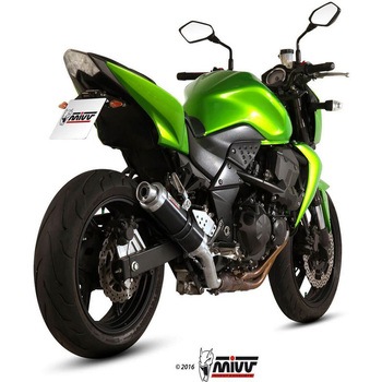 SPORT スリップオン スチール、黒 KAWASAKI Z 750 (07) MIVV (ミヴ)