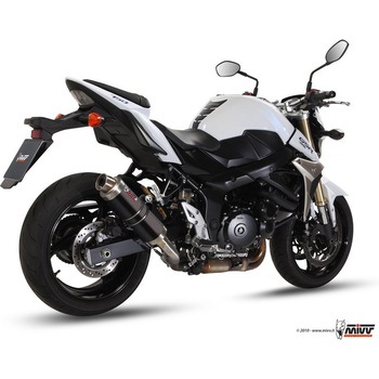 SPORT スリップオン スチール、黒 SUZUKI GSR 750 (11) MIVV (ミヴ)