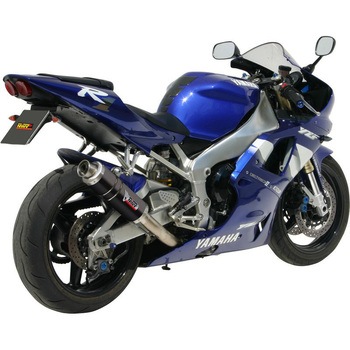 SPORT スリップオン スチール、黒 YAMAHA YZF 1000 R1 (9801) MIVV (ミヴ)
