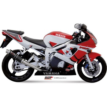SPORT スリップオン スチール、黒 YAMAHA YZF 600 R6 (9902) MIVV (ミヴ)