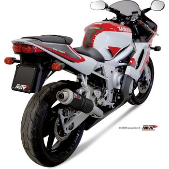 SPORT スリップオン スチール、黒 YAMAHA YZF 600 R6 (9902) MIVV (ミヴ)