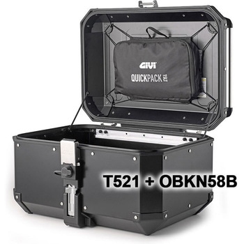 T521 Quickpack ケースリッド Alaska Dolomiti TREKKER(トレッカー) Outback アウトバック OBKN 15 liters GIVI(ジビ)