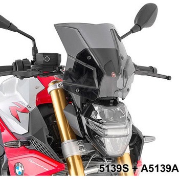 ウインドスクリーン BMW F F 900 R スモーク dim. H×W 29×31cm(A5139A フィッティングキット別途必要) GIVI(ジビ)