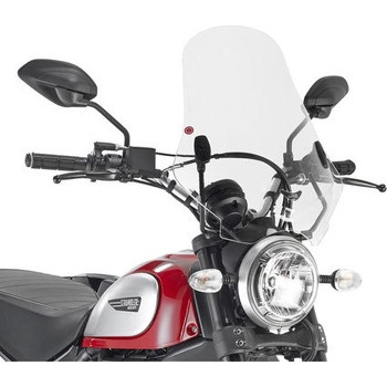 ウインドスクリーン Ducati Scrambler クリア dim. H×W 48 × 435 cm(A7407A フィッティングキット別途必要) GIVI(ジビ)