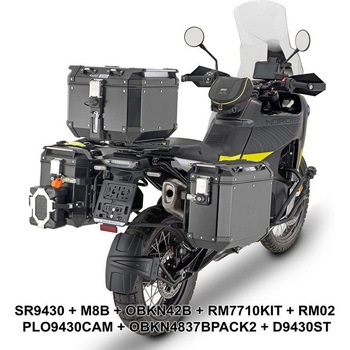 ウインドスクリーン Husqvarna Norden 901 クリア dim. H×W 54 × 43 cm - GIVI(ジビ)