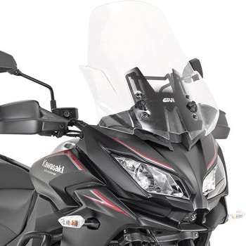 D4120ST ウインドスクリーン Kawasaki Versys 1000 1718 クリア dim. H×W 53×48 cm 1個  GIVI(ジビ) 【通販モノタロウ】