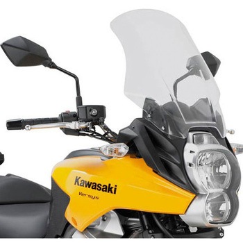 ウインドスクリーン Kawasaki Versys 650 1014 クリア dim. H×W 48×37 cm - GIVI(ジビ)