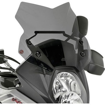 ウインドスクリーン Suzuki DL 650 VStrom 17 スモーク dim. H×W 30×42cm - GIVI(ジビ)