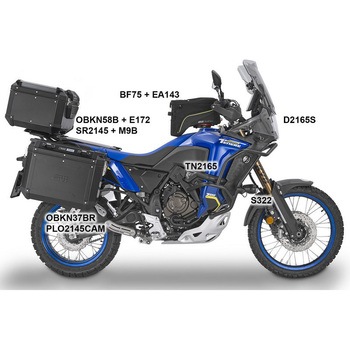 ウインドスクリーン Yamaha Tenere 700 World Raid ライトスモーク dim. H×W 40 × 43 cm GIVI(ジビ)