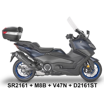 ウインドスクリーン Yamaha TMA× 560 22 クリア dim. H×W 625×595 cm - GIVI(ジビ)