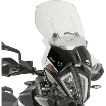 エアフロースライディング ウインドスクリーン KTM 390/790/890 Adventure H×W ma× 52×48 cm 12 cm スライディング ブラケット付属 - GIVI(ジビ)