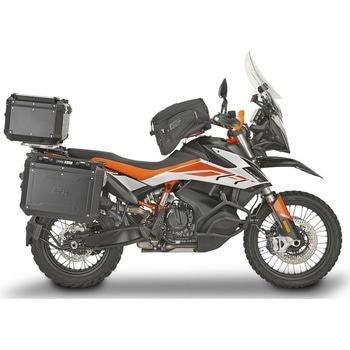 エアフロースライディング ウインドスクリーン KTM 390/790/890 Adventure H×W ma× 52×48 cm 12 cm スライディング ブラケット付属 - GIVI(ジビ)