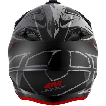 オフロードヘルメット 60.1 GLOOM マットブラック/チタン/レッド サイズ 61/XL GIVI(ジビ)