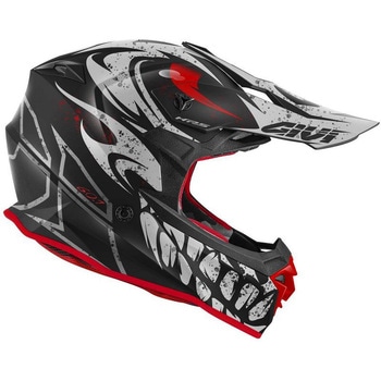 オフロードヘルメット 60.1 GLOOM マットブラック/チタン/レッド サイズ 63/XXL GIVI(ジビ)