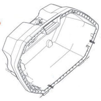 ケース BASE V37NtV37Nnt 右側 GIVI(ジビ)