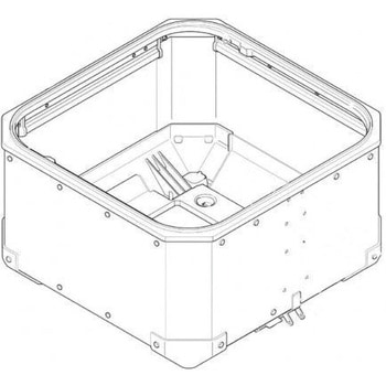 ケース ボトム ALU シルバー for OBKN58A GIVI(ジビ)