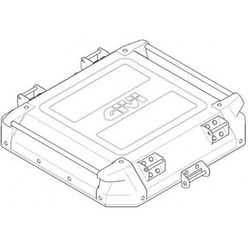 ZOBKN58ACM ケースカバー ALU シルバー for OBKN58A 1個 GIVI (ジビ 