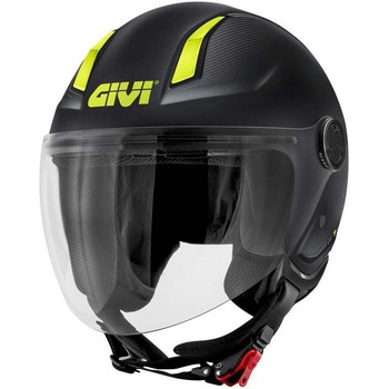 ジェットヘルメット 11.7 SOLID マットブラック/イエロー サイズ 59/L - GIVI(ジビ)