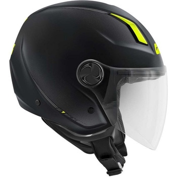 ジェットヘルメット 11.7 SOLID マットブラック/イエロー サイズ 59/L - GIVI(ジビ)