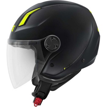 ジェットヘルメット 11.7 SOLID マットブラック/イエロー サイズ 60/XL GIVI(ジビ)