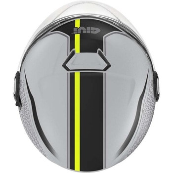 ジェットヘルメット 12.5 GRAPHIC TOUCH マットグレー/イエロー サイズ 58/M GIVI(ジビ)