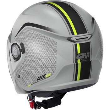 ジェットヘルメット 12.5 GRAPHIC TOUCH マットグレー/イエロー サイズ 60/L GIVI(ジビ)