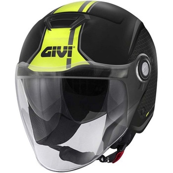 ジェットヘルメット 12.5 GRAPHIC TOUCH マットブラック/イエロー サイズ 60/L GIVI(ジビ)