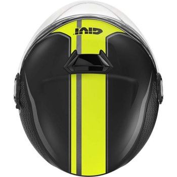 ジェットヘルメット 12.5 GRAPHIC TOUCH マットブラック/イエロー サイズ 60/L GIVI(ジビ)