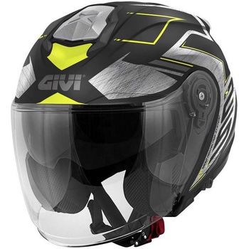 ジェットヘルメット X.25 TRACE マットブラック/チタン/イエロー サイズ 63/XXL GIVI(ジビ)