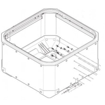 スーツケース ボトム Alu シルバー For Obkn42A - GIVI(ジビ)