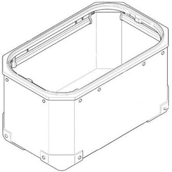 スーツケース ボトム Alu シルバー 左側 For Obkn37Al GIVI(ジビ)
