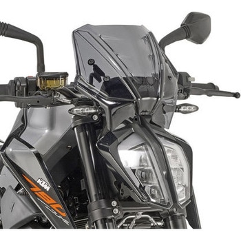 スクリーン KTM 790 Duke スモーク dim. H×W 25×31 cm フィッティングキット付属 GIVI(ジビ)