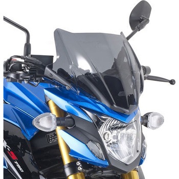 スクリーン Suzuki GS×S 750 スモーク dim. H×W 28×365 cm フィッティングキット付属 GIVI(ジビ)
