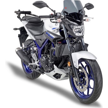 スクリーン Yamaha MT03 1619 スモーク dim. H×W 28×38 cm フィッティングキット付属 GIVI(ジビ)