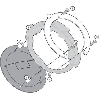 タンクロック(タンクロック) タンクバッグパック用フィッティングキット GIVI(ジビ)