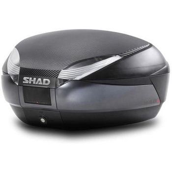 トップケース SH48 ダークグレー カーボン バックレスト付き SHAD (シャッド)