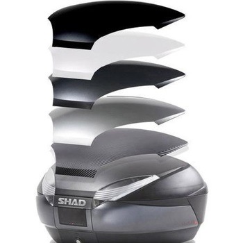 トップケース SH48 ダークグレー カーボン バックレスト付き SHAD (シャッド)