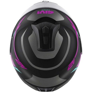 フリップアップヘルメット X.21 EVO NUMBER LADY マットブラック/チタン/ピンク サイズ 56/S GIVI(ジビ)